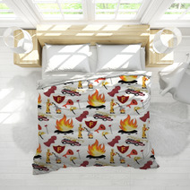 Vector Image Pattern Firefighter And Fire Truck Bedding 234338224