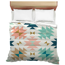 Vector Kilim Tribal Cream Green And Pink Seamless Repeat Backround Bedding 202539137