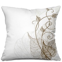 Vector Leaves Pillows 8689519