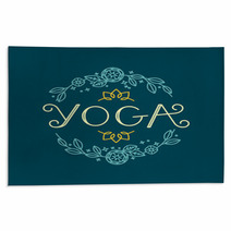 Vector Logo Design Template Yoga Rugs 119446132