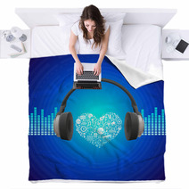 Vector Music Concept Blankets 52508908