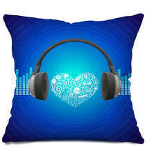 Vector Music Concept Pillows 52508908