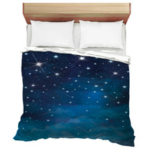 Vector Night Starry Sky Background. Bedding 66517383