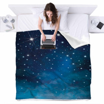Vector Night Starry Sky Background. Blankets 66517383