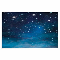 Vector Night Starry Sky Background. Rugs 66517383
