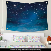 Vector Night Starry Sky Background. Wall Art 66517383
