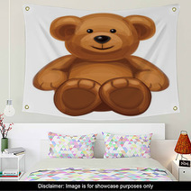 Vector Of Cute Bear. Wall Art 43628089
