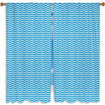 Vector Pattern With Waves Window Curtains 108784273