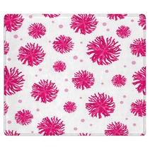Vector Pink Pompoms Seamless Pattern Background Great For Cheerleader Themed Fabric Scrapbooking Packaging Giftwrap Gifts Projects Rugs 184485620