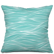 Vector Seamless Abstract Pattern Waves Pillows 101362094