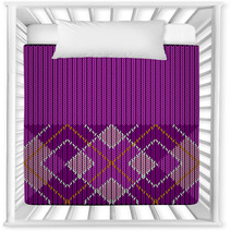 Vector Seamless Argyle Sweater Background, Detailed Nursery Decor 64480642