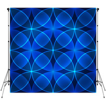 Vector Seamless Blue Pattern Made Of Circles Backdrops 62002891