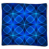 Vector Seamless Blue Pattern Made Of Circles Blankets 62002891
