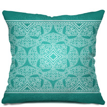 Vector Seamless Border In Eastern Style. Pillows 71213836