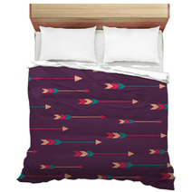 Vector Seamless Colorful Ethnic Pattern With Arrows Bedding 61649019
