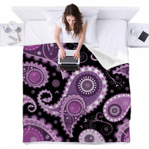 Vector. Seamless Paisley Background Blankets 10728885