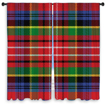 Vector Seamless Pattern Scottish Tartan Caledonia Window Curtains 71933939