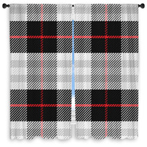 Vector Seamless Pattern Scottish Tartan Window Curtains 66964558