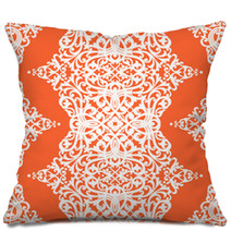Vector Seamless Pattern With Floral Motifs In Retro Style. Pillows 61410667