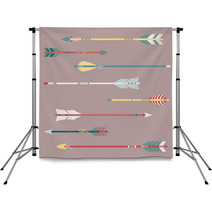 Vector Set Of Colorful Ethnic Arrows Backdrops 59248015