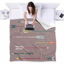 Vector Set Of Colorful Ethnic Arrows Blankets 59248015
