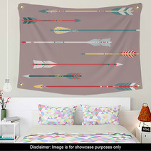 Vector Set Of Colorful Ethnic Arrows Wall Art 59248015