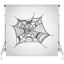 Vector Spider web Backdrops 65720558