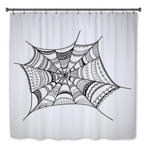 Vector Spider web Bath Decor 65720558
