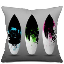 Vector Surfboard Design Templates Pillows 111759288