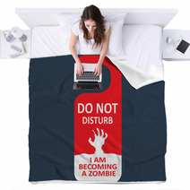 Vector Tag Do Not Disturb Zombie Blankets 78303358