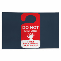 Vector Tag Do Not Disturb Zombie Rugs 78303358