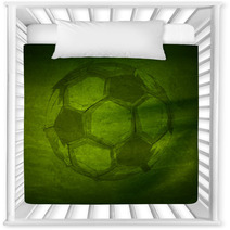 Vector Watercolor Soccer Ball, Easy All Editable Nursery Decor 54739551