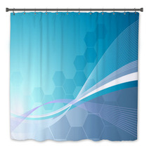 Vector Wave Background Bath Decor 4052176