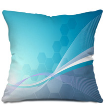 Vector Wave Background Pillows 4052176