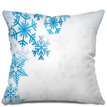 Vector Winter Background Pillows 45048349