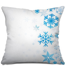 Vector Winter Background Pillows 45048614