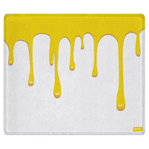 Vector Yellow Seamless Paint Drips Rugs 64464940