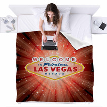 Vegas Red Burst Blankets 62570371