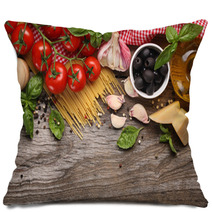 Vegetables,herbs And Spices For Italian Food Pillows 65142681
