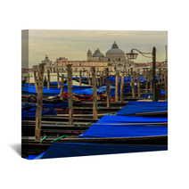 Venice, Italy - Gondolas And San Giorgio Maggiore Wall Art 68675892
