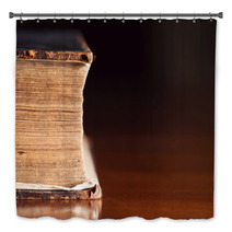 Very Old Bible Close Up With Copyspace Bath Decor 65844243