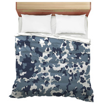 Veterans Day Seamless Background Camouflage Dark Gray Light Gray Bedding 125708935