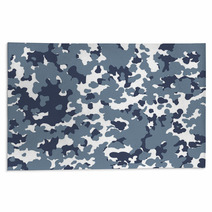 Veterans Day Seamless Background Camouflage Dark Gray Light Gray Rugs 125708935