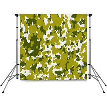 Veterans Day Seamless Background Camouflage Green Khaki Backdrops 125707313
