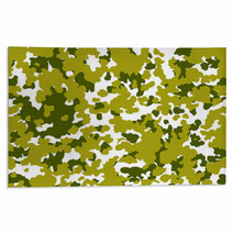 Veterans Day Seamless Background Camouflage Green Khaki Rugs 125707313