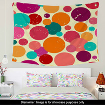 Vibrant Colorful Circles Geometric Polka Dot Wall Art 59634159