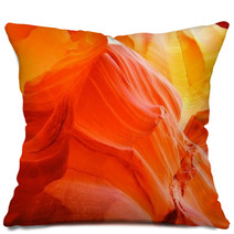 Vibrant Orange Glow Of A Canyon In Arizona, USA Pillows 63262210