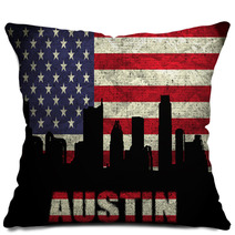 View Of Austin City Pillows 53629115