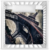 View Of Eiffel Tower In Grungy Dramatic Style Nursery Decor 63607109
