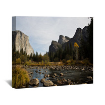 View Of El Capitan And Merced River In Yosemite National Park Wall Art 60856038